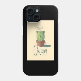 Cactus man art design gift Phone Case