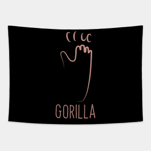 Gorilla Affe Tier Tapestry