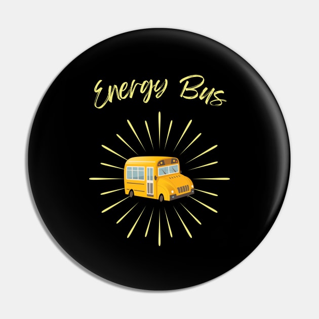 Energy Bus - Yellow Bus Pin by Double E Design