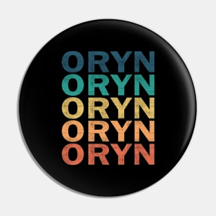 Oryn Name T Shirt - Oryn Vintage Retro Name Gift Item Tee Pin