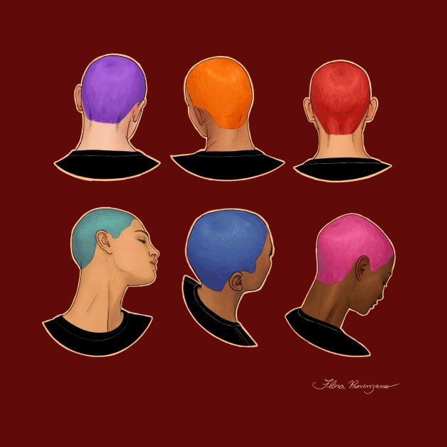 Bald heads by Flora Provenzano