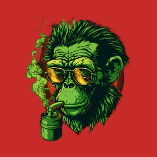 Monkey Drinking T-Shirt