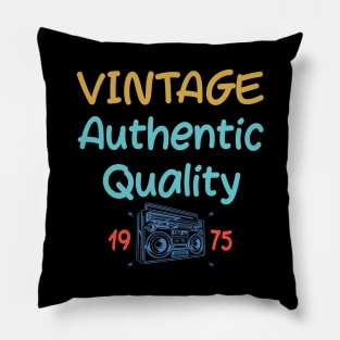 45 Years Old 1975 Vintage 45th Birthday Anniversary Gift Pillow