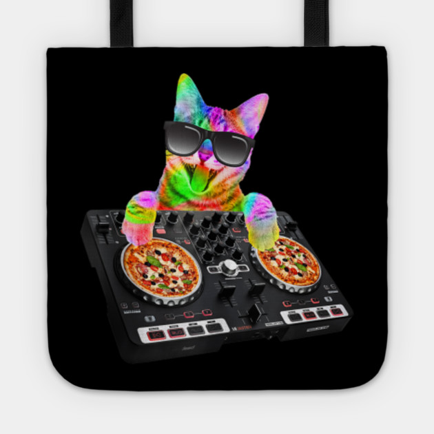 Cute Dj Pizza Cat Emd Rave Kitty Shirts Men Women Gift Pizza