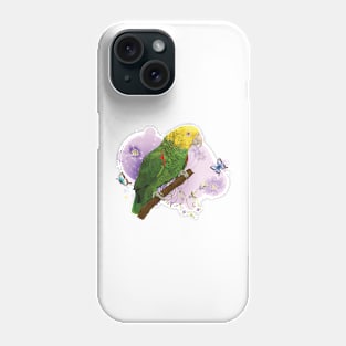 yellow-headed parrot Phone Case