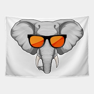 Elephant with Sunglasses Tapestry