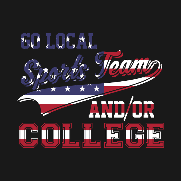 Go Local Sports Team Or College USA Flag Patriotic by theperfectpresents