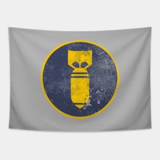 Retro Air Force Bomber Patch (distressed) Tapestry