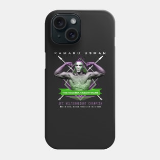 Kamaru Usman The Nigerian Nightmare Phone Case