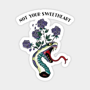 Not Your Sweetheart - Vintage Tattoo Design Magnet