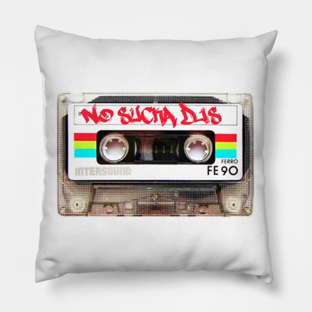 No Sucka DJs Mixtape Pillow by Dunroq