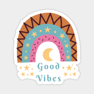 Good Vibes Rainbow Design Magnet