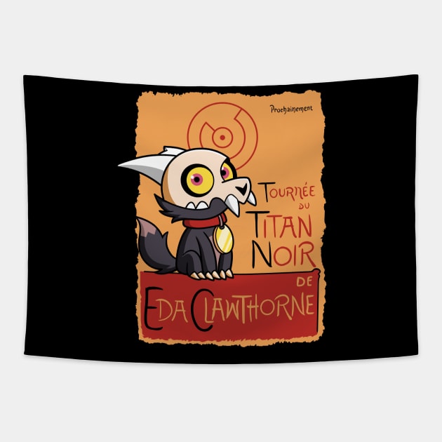 Tournée du Titan Noir Tapestry by jasesa