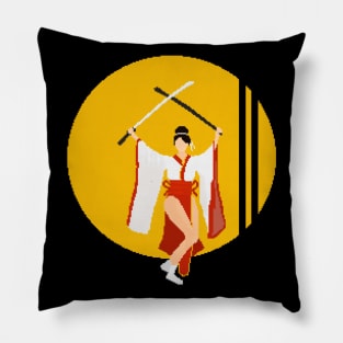 japanese gil kill bill theme Pillow