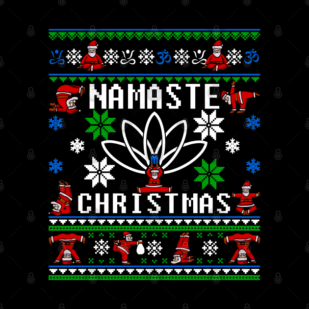 Namaste Ugly Christmas Sweater by KsuAnn