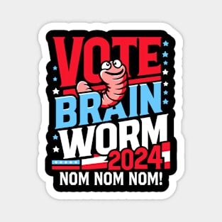 Vote-Brain-Worm-2024 Magnet