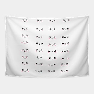 Kawaii faces Tapestry