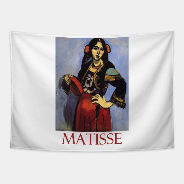 Spanish Dancer with Tambourine by Henri Matisse Tapestry by Naves