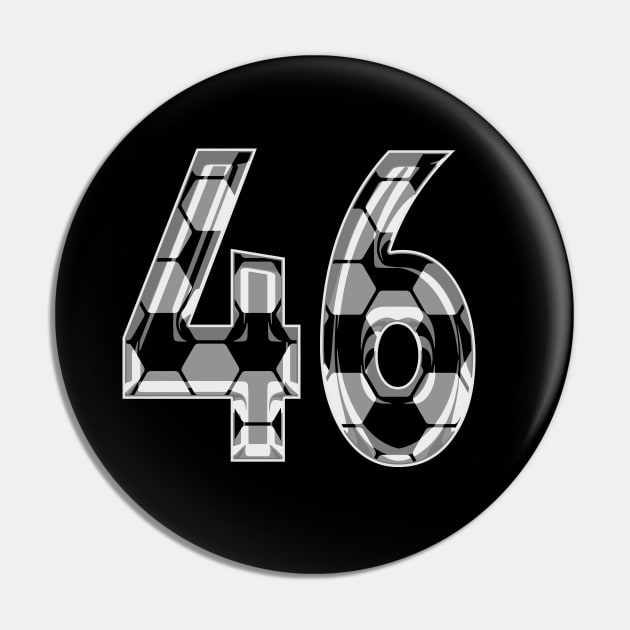 Soccer Number 46 Soccer Jersey #46 Soccer Mom Player Fan Pin by TeeCreations