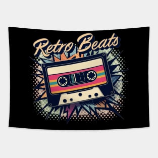 Vintage Cassette Tape Music Lover Nostalgic 80s Tapestry