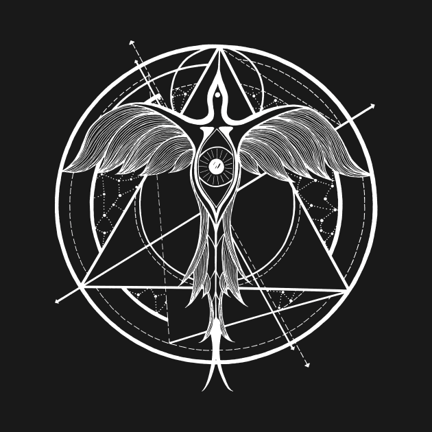 Phoenix rebirth - geometric design by ZuskaArt