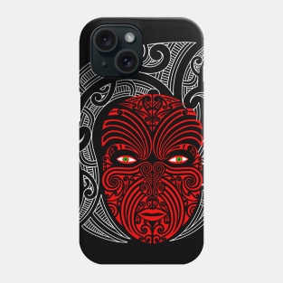 Maori face tattoo Phone Case