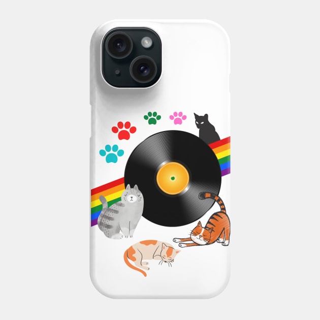 Vinyl cats Phone Case by OnuM2018