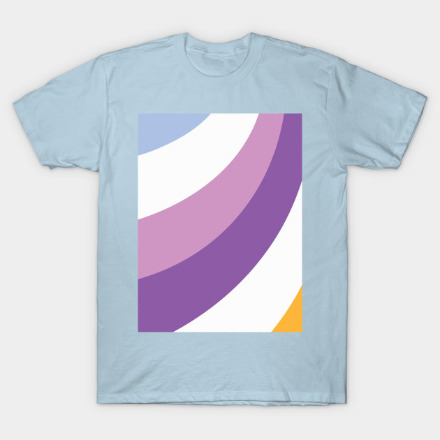 Disover Egg | Purple Orange | Stripes - Egg - T-Shirt