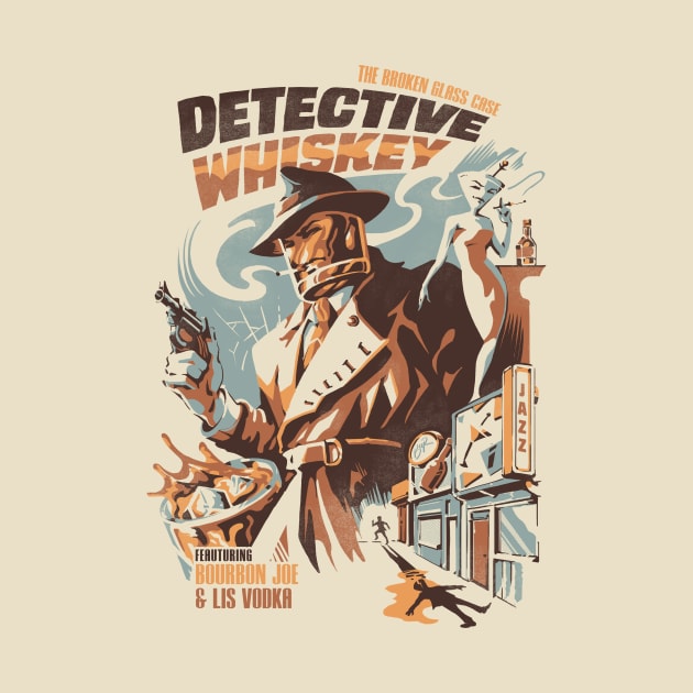 Detective Whiskey by Ilustrata