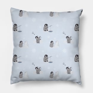 Little Penguin Things Pattern Pillow