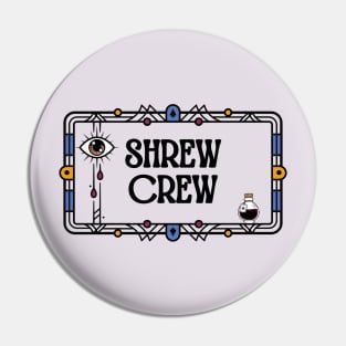 Shrew Crew Witchy Vibes Periwinkle and Maroon Pin