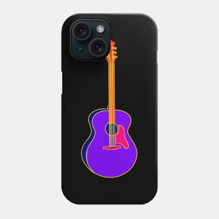 Neon Guitar Phone Case