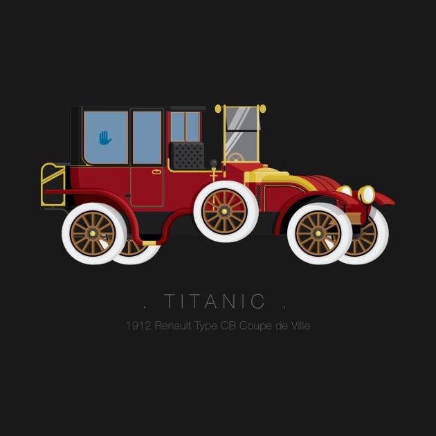 Titanic - Famous Cars by Fred Birchal