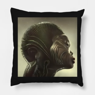 Cosmic Queen: Afrofuturistic Art T-Shirt Pillow