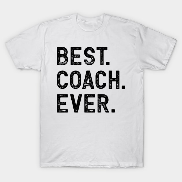 Vintage Retro Best Coach Ever T-shirt Sports