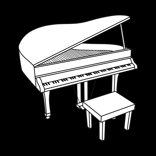 Piano by Kelly Louise Art