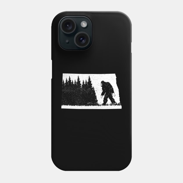 North Dakota Bigfoot Phone Case by Tesszero