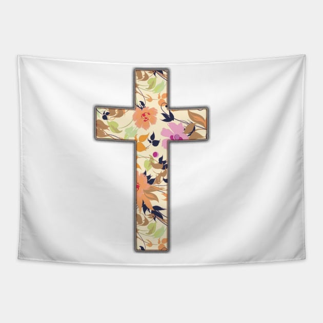 christian cross Tapestry by SagedArtDesign