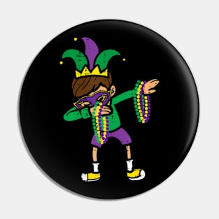 Dabbing Boy Mardi Gras Outfit Dance Boys Kids Toddlers Pin