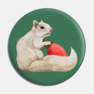 Christmas Squirrel Pin