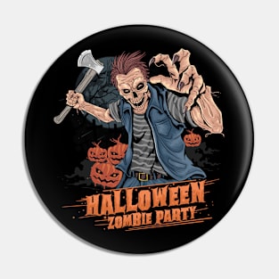 Pumpkin zombie halloween killer Halloween Costumes Gift Pin