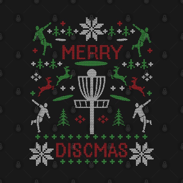 Merry Discmas Disc Golf Ugly Christmas Sweater Disc Golf Christmas by TeeCreations