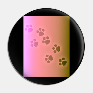 Paw Prints : Pink Pin