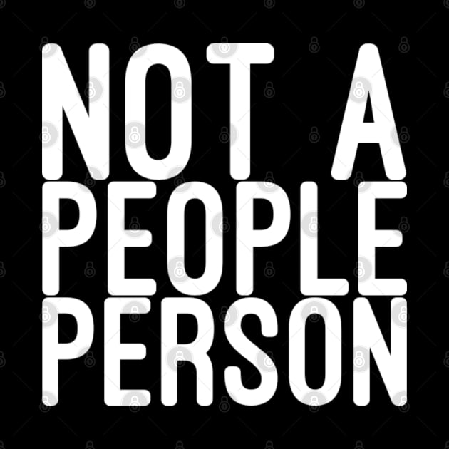 Not a people person by NomiCrafts