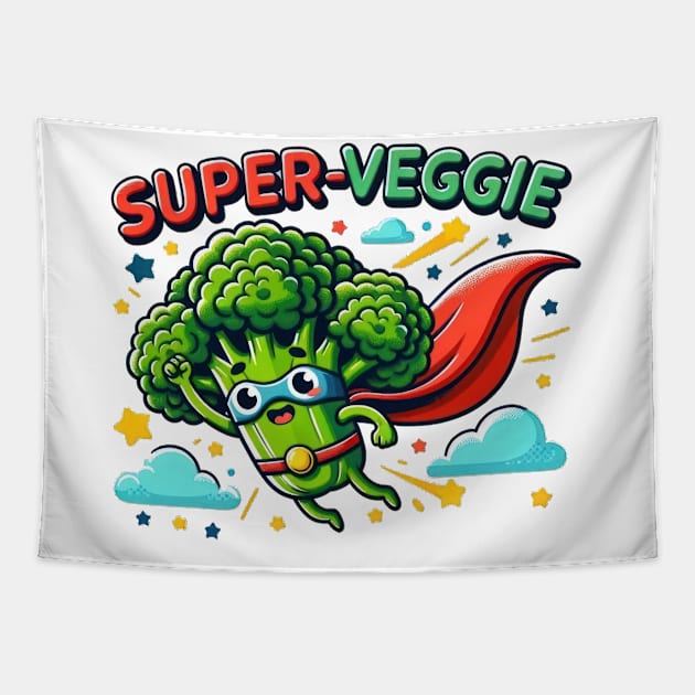 Super Veggie Tapestry by TooplesArt