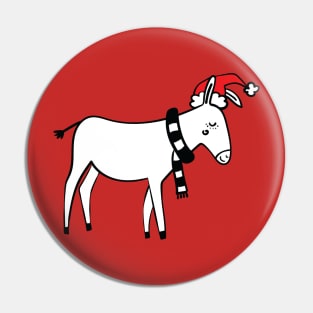 Christmas donkey Pin