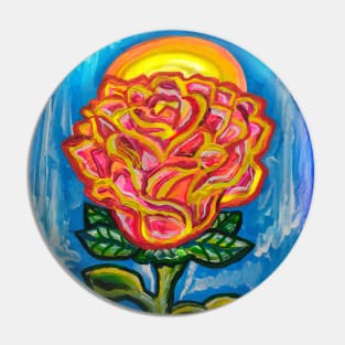 Infinity Blooming Rose Flower of Love Pin