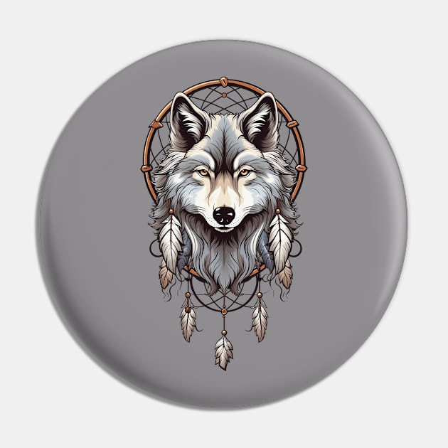 Wolf Head Dream Catcher 7 Pin by Gypsykiss