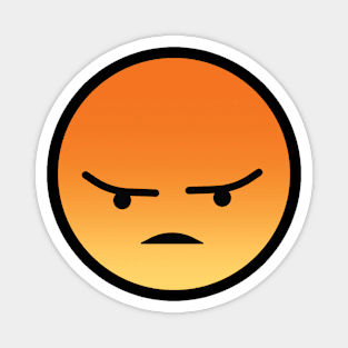 Emoticon Angry Magnet