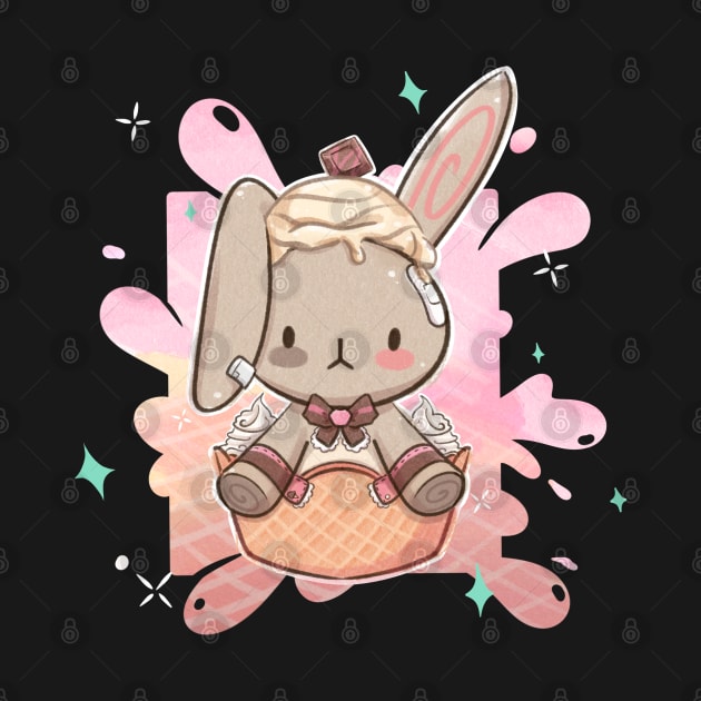 Raspberry Tiramisu Torami Bunny by SweetWhimsy